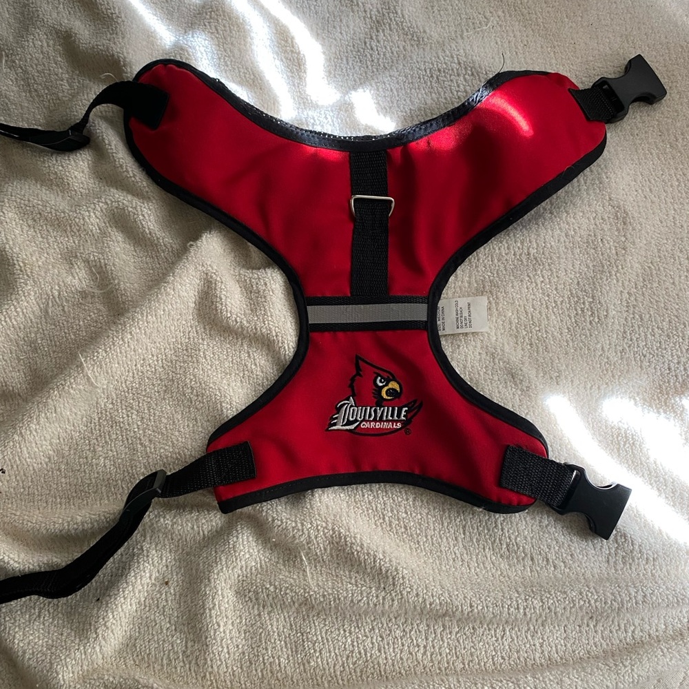Louisville cardinals dog harness brand new